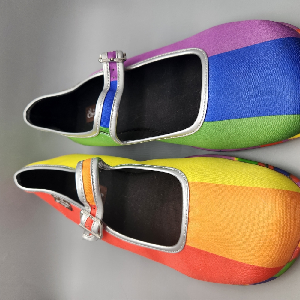 Hot Chocolate Pride Rainbow Mary Janes